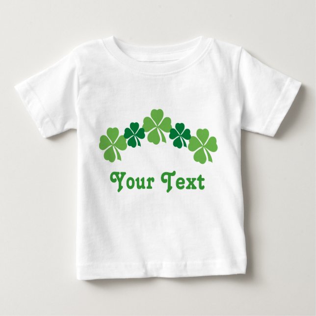 Personalised St Patricks Day Baby Tee (Front)