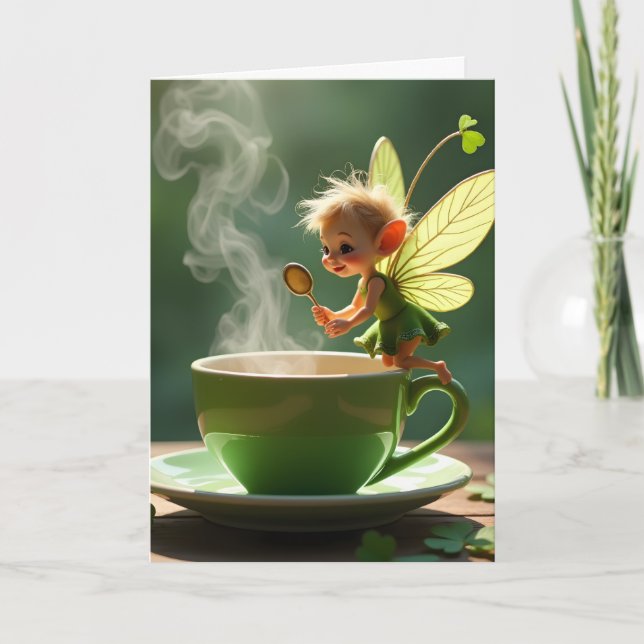 Personalised St. Patrick's Day Fairy Card (Front)