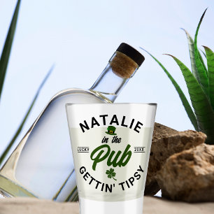 Personalised St Patricks Day Funny Group Drinking Shot Glass