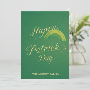 Personalised St Patrick's Day Holiday Card