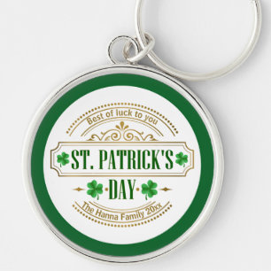 Personalised St. Patrick's Day I Luck of the Irish Key Ring