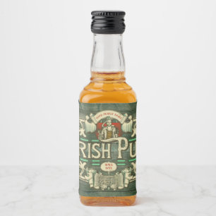 Personalised St Patricks day Irish Pub Funny Liquor Bottle Label