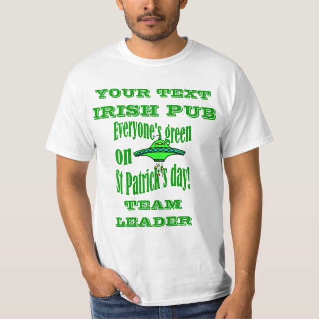 Personalised St Patrick's  day T-Shirt (Front)