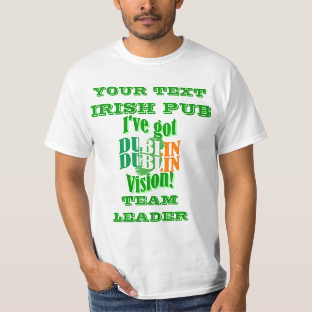 Personalised St Patrick's  day T-Shirt (Front)