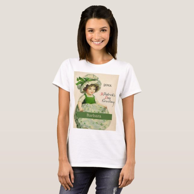 Personalised St. Patrick's Day T-Shirt (Front Full)
