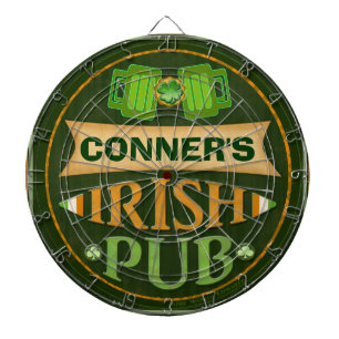 Personalised St. Patrick's Irish Pub Dart Board