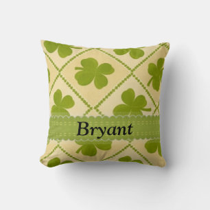 Personalised St Patrick's Lucky Irish Pillow