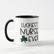 Personalised St. Patty's Day "Luckiest Nurse" Gift
