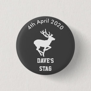 Personalised Stag Night Badge