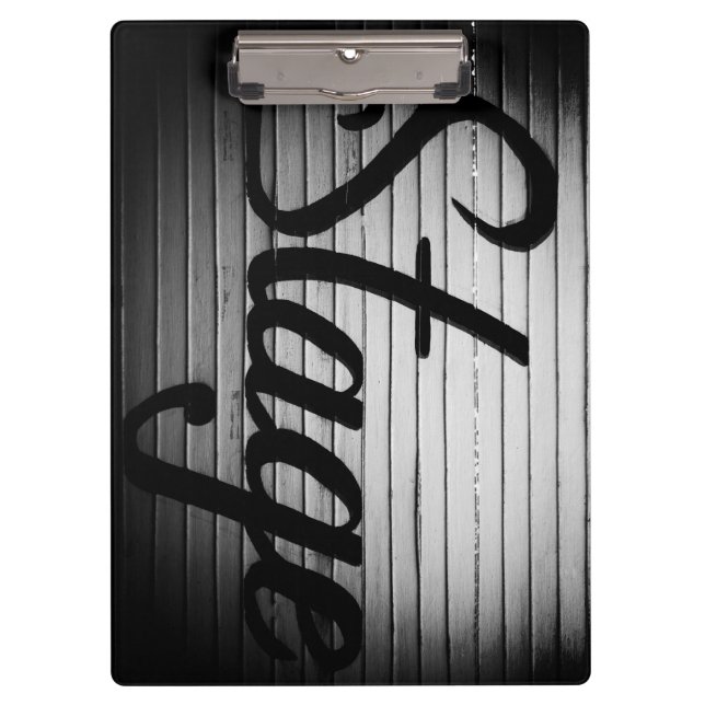 Personalised "Stage" Vintage Sign Clipboard (Front)
