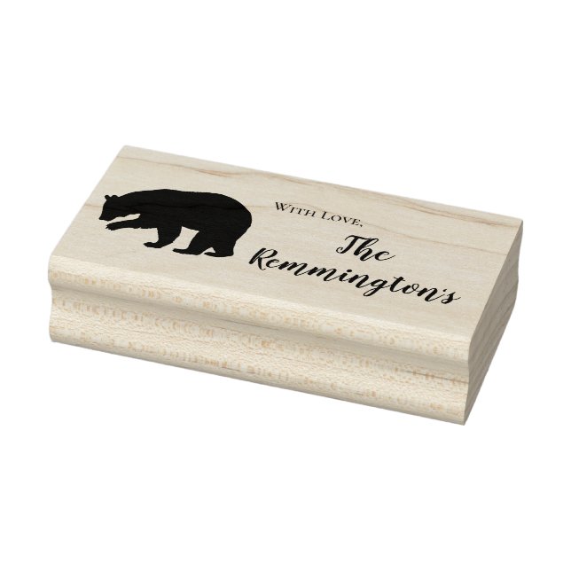 Personalised Stamp Black Bear (Stamp)