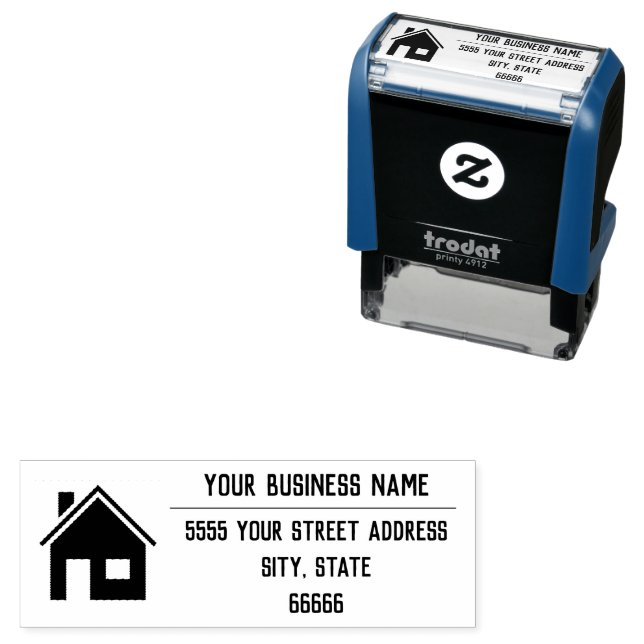 Personalised Stamp Custom Your Logo Address Name (In Situ)