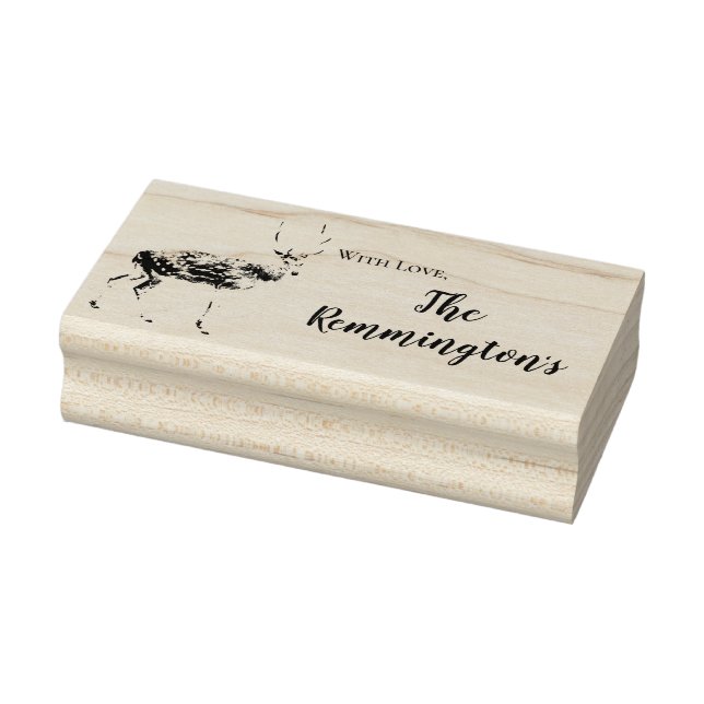 Personalised Stamp Deer Doe Buck Woodland Hunting (Stamp)