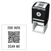 Personalised Stamp Example Your QR Code Scan Info