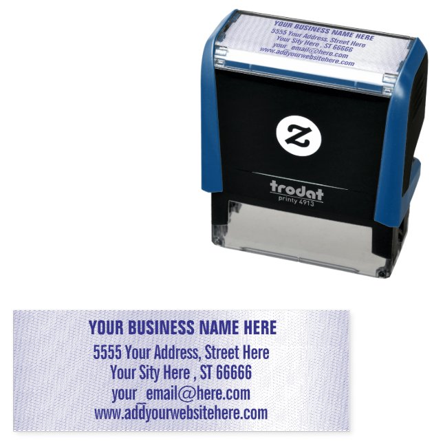 Personalised Stamp Name Address E-mail Website (In Situ)