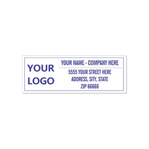 Personalised Stamp with Your Logo Name Address