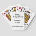 Personalised STANDARD INDEX Playing Cards Blank
