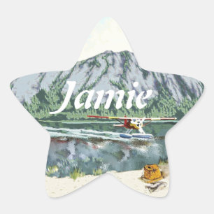 Personalised Star Alaskan Bush People Plane Sticker
