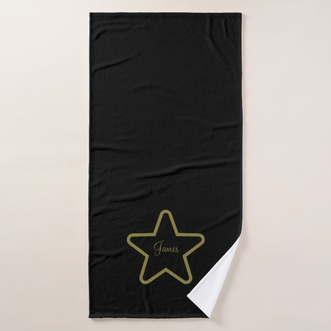 Personalised Star Bath Towels  (Bath Towel)