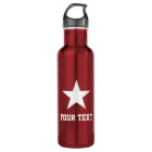 Personalised star logo sports water bottle gift