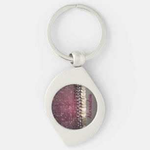 Personalised Stars Purple Gypsy Scarf       Key Ring