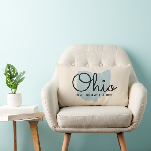 Personalised State Throw Pillow - Ohio (Chair)