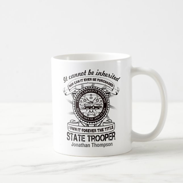  Personalised State Trooper Appreciation     Coffee Mug (Right)