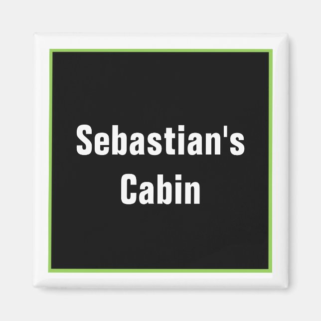 Personalised Stateroom Door Marker Magnet (Front)