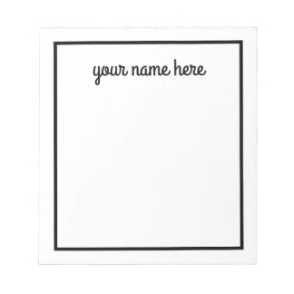 Personalised Stationery Notepad for Men
