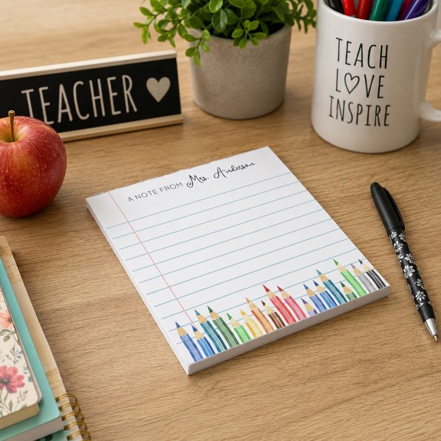 Personalised Stationery Notepad Teacher Gift (Creator Uploaded)