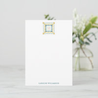 Personalised Stationery Quilter Quilt Lover Simple