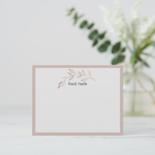 Personalised Stationery Wild Meadow Flat Card