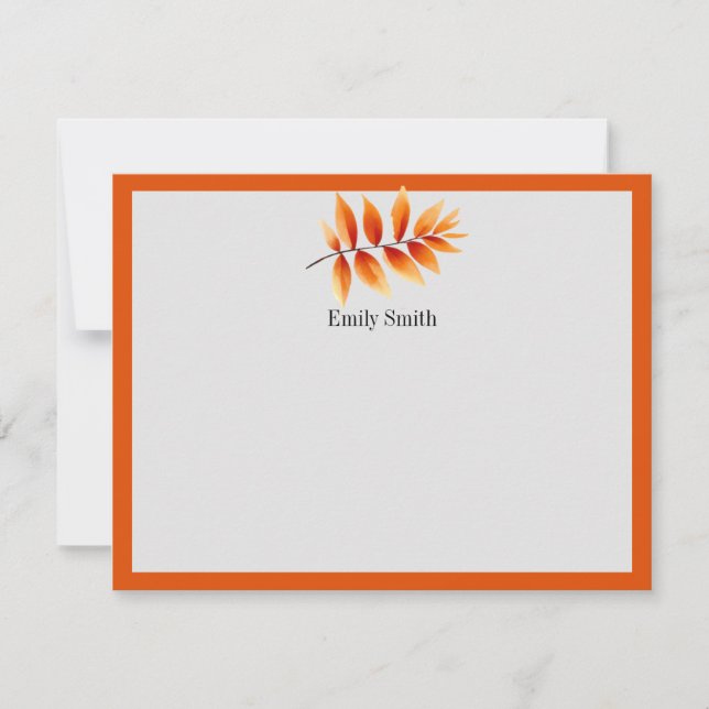 Personalised Stationery Wild Meadow Flat Card (Front)