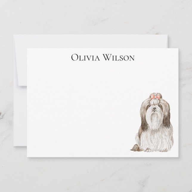 Personalised stationery with dog card (Front)