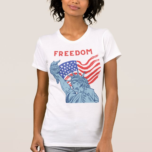 Personalised Statue Of Liberty T-shirt (Front)