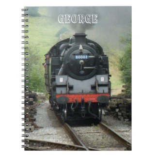 Personalised Steam Train Notebook
