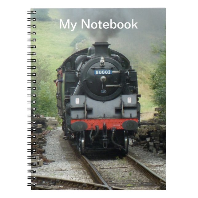 Personalised Steam Train Notebook (Front)