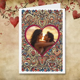 Personalised Steampunk Happy Anniversary Photo Card