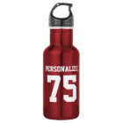 Personalised steel water bottles for sports teams