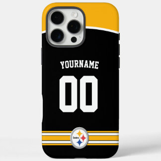Personalised Steelers Jersey American Football iPhone 16 Pro Max Case