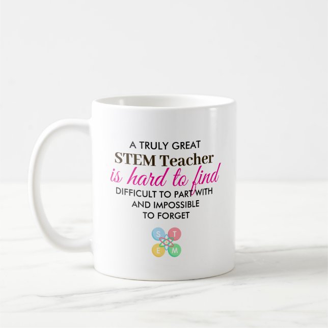 Personalised STEM Teacher Appreciation Gift Coffee Mug (Left)