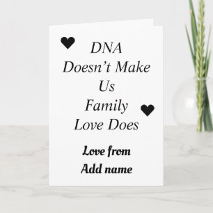 Personalised step parent or child special card