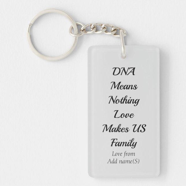 Personalised step parent/step child keychain (Front)