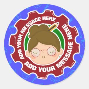 Personalised Sticker for Teachers and Crafters
