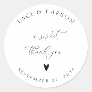 Personalised Sticker For Wedding Favours