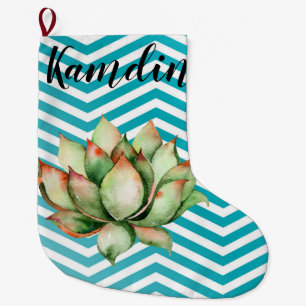 Personalised Stocking Boho Cacti Cactus Succulent
