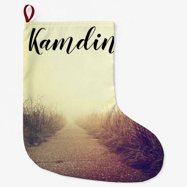 Personalised Stocking Sunrise Pathway Walkway Path (Front)
