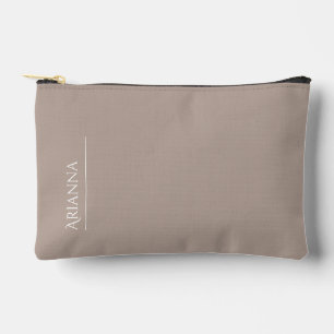 Personalised stone colour accessory pouch