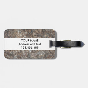 Personalised Stone pattern Luggage Tag
