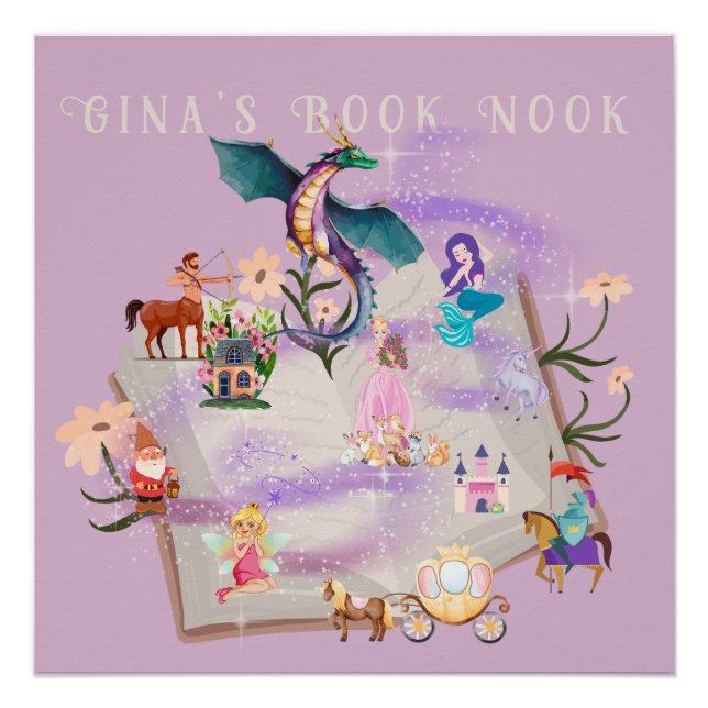 Personalised Story Book Poster (Front)